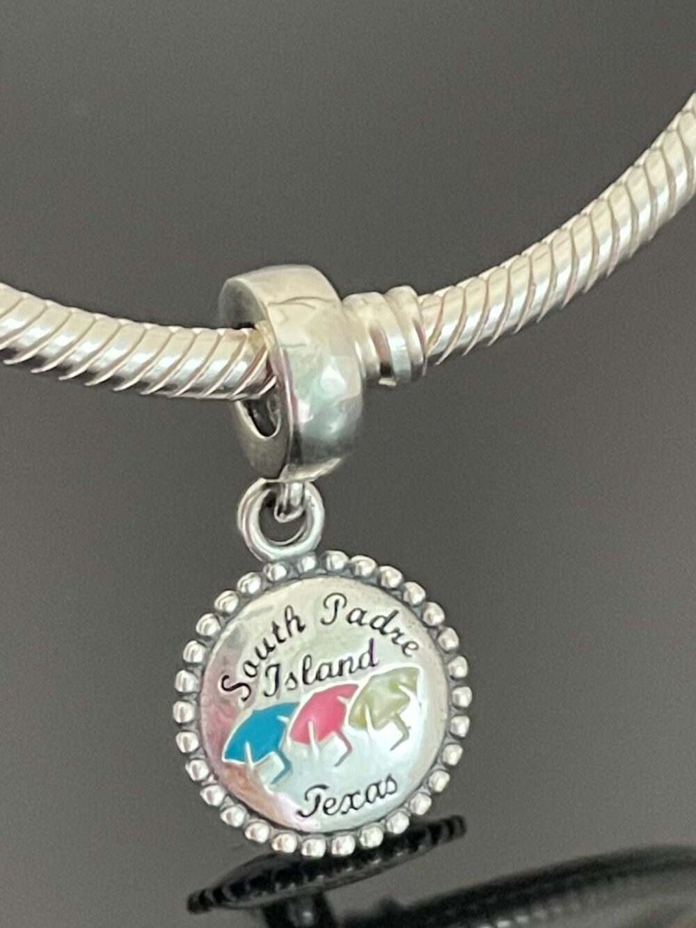 Original Pandora South Padre Island, Texas Dangle Charm